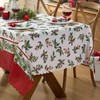 Newbridge Christmas Green and Red Nature’s Poinsettia Scalloped 60 x
