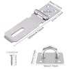 Shed Door Latch Clasp Lock, Stainless Steel Padlock Hasp, Security