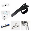 130-Pack Reusable Cable Management Straps, 6 Inch Self-Adhesive Hook &