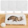 Abbylike 3 Pack 11.8" Square Cat Dog Bed Cushion Pad
