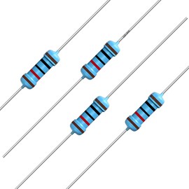 California JOS 100pcs 120 ohm Resistor 1/2w (0.5Watt) ±1% Tolerance Metal Film Fixed Resistor, Multiple Values of Resistance Optional(120 ohm, 120 R, 120 Ω)…