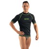SEAC Men's Rash Guard T Black, Short Sleeve, Sun Protection
