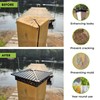 FENCE & DECK RITE Decorative Post Caps for True 4x4
