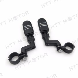 SMT-Front Rider 1.5" 1 1/2" Tombstone offset Mount Clamp Foot peg Compatible With Virage Roadstar Motorcycle [B012HTOCSW]