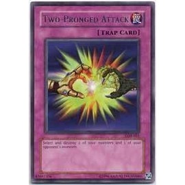 Yu-Gi-Oh! - Two-Pronged Attack (LOB-061) - Legend of Blue Eyes White Dragon - Unlimited Edition - Rare by Yu-Gi-Oh!