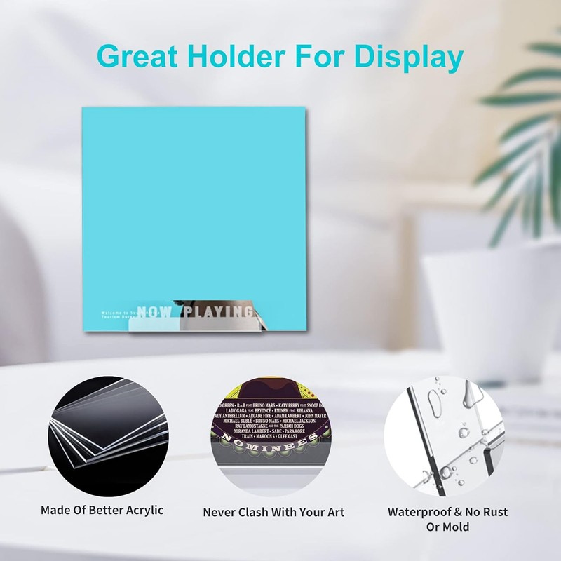 Wall Mount Record Storage Shelf Acrylic Album Record Holder Display