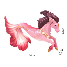 Seahorse Elf, Seahorse Elf Toy Figure, Sea Family, Western Mythological Warcraft Puppet, Seahorse Elves Model Ornament, Ornaments Action Figure (14 x 2.5 x 10 cm)