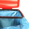 com-four® garbage bag stand with lid, can be set up