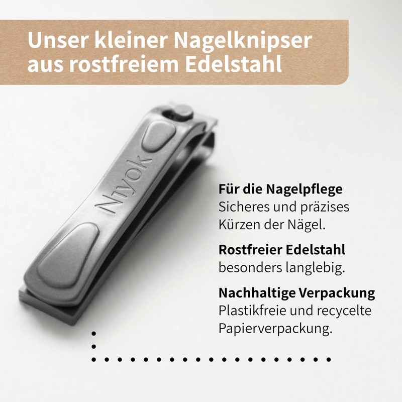 4058 NIY Niyok Nail Clippers Small Stainless Steel