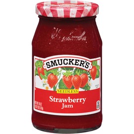 Smuckers Jam Seedless 18 Oz (Pack of 4) (Strawberry)