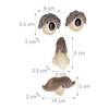 Relaxdays Tree Face 4-Piece Tree Trunk Decoration, for Hanging, Tree