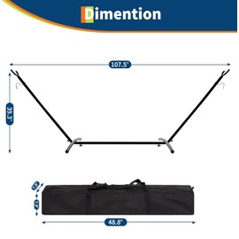 Hanging 2-Person Hammock Chair Rope Swing Indoor with Reinforced Steel Frame – Portable Outdoor Lounger (450lb Capacity + Quick-Fold Carry Bag) for Bedroom, Outdoor, Patio