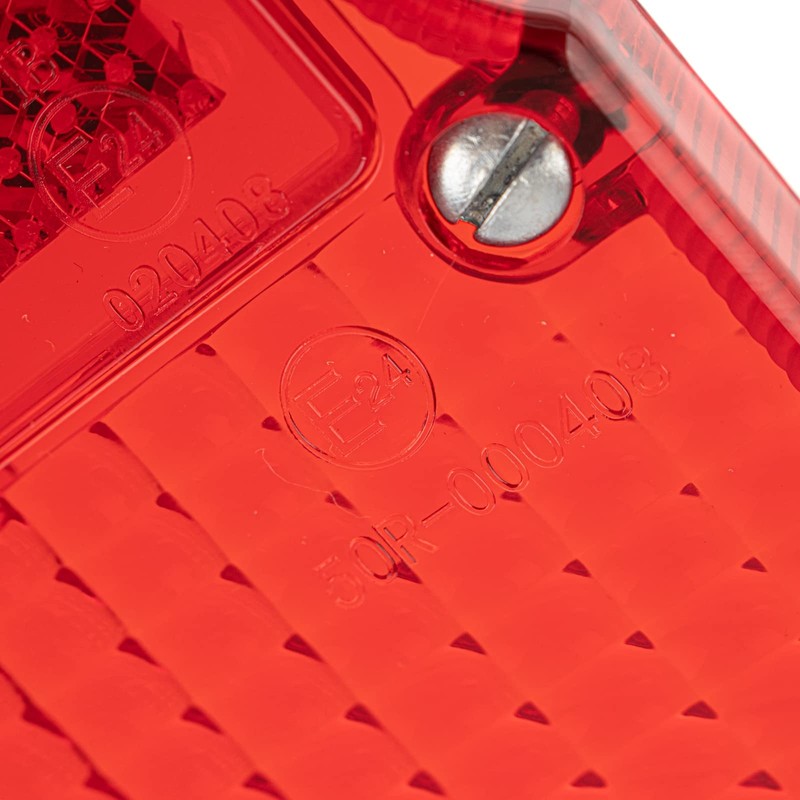 MZA Rear Light Cap for BSL + BSKL, Red, Includes