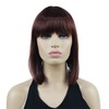 Lydell 10" Short Straight Bob Hair Wigs with Bangs Synthetic