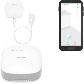 YoLink Water Leak Sensor 3, with Built-in Siren Up to 105dB, Compatible with Alexa and IFTTT - SpeakerHub Included
