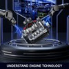 Mould King 10171 Technik V8 Engine Building Blocks Clamping Blocks