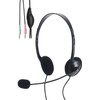 Elecom HS-HP14SBK Wired Headset, 3-Pole with Microphone, Overhead, Binaural, Lightweight,