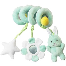 Baby Pram Crib Activity Spiral Plush Toys Infant Baby Stroller Toy Car Seat Hanging Toys Educational Plush Toys