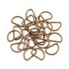 Trimming Shop Non Welded Metal D Ring Fasteners Durable Buckles