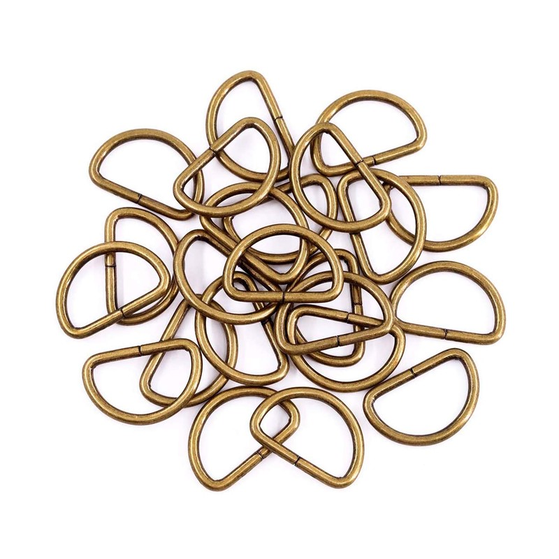 Trimming Shop Non Welded Metal D Ring Fasteners Durable Buckles