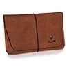 Donbolso Miami Leather Passport Holder for Men and Women Brown