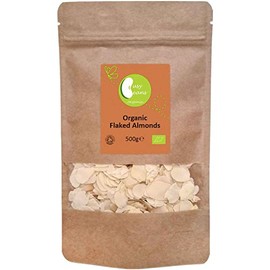 Organic Flaked Almonds - Certified Organic - by Busy Beans Organic (500g)