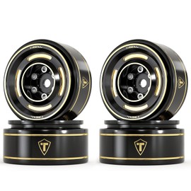 TREAL 1.0 Beadlock Wheels Brass Crawler Wheel Rims Weight (4P) Removable Hubs Upgrades for SCX24 AX24 FCX24 TRX4M 1/24 1/18 RC Crawler, 50g/pc (Type C)