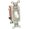 Hubbell HBL1557W Momentary Toggle, Single Pole Double Throw, 20 amp,