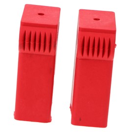 TEHAUX 2pcs Non Slip Ladder Covers Reliable Ladder Protector Accessories Easy Installation Orange Durable and Protective Non Skid Covers for Stability and Wall Protection