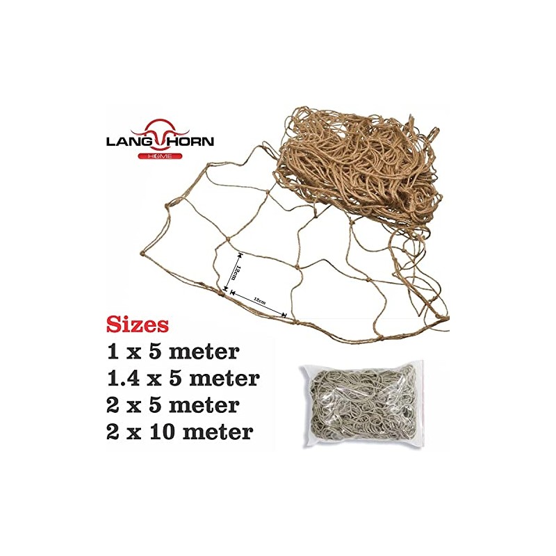 Lang Horn jute Support Netting 100% Jute netting trellis twine