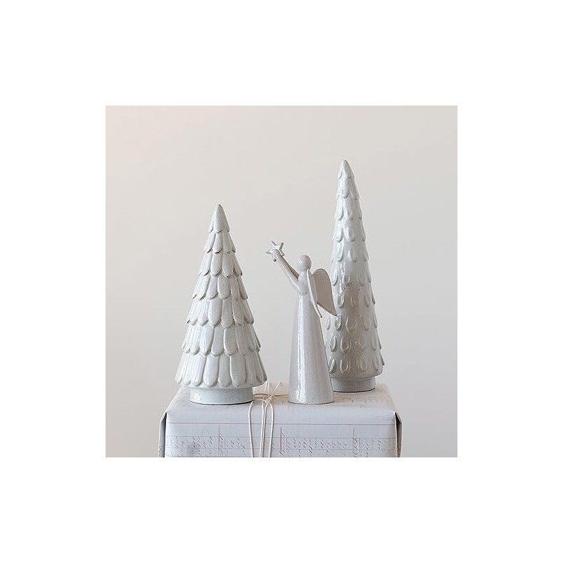 Creative Co-Op Figures and Figurines, Stoneware, Gray
