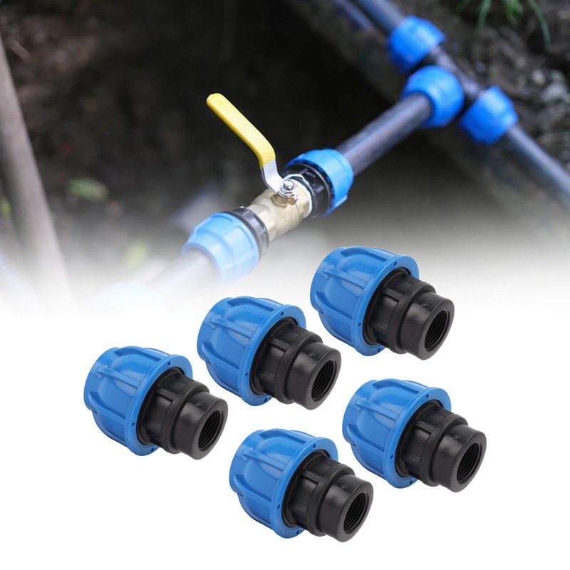 5PCS Plumbing Fittings Water Pipe Quick Connector Coupling Kit Female