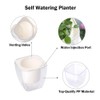 Sungmor 17.5 cm Garden Self Watering Plastic Plant Pot -