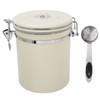 Coffee Canister Airtight Stainless Steel Kitchen Food Storage Container with