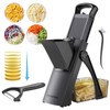 Safe Mandoline Slicer for Kitchen, 6 in 1 Vegetable Chopper,