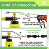 FIXFANS Foam Cannon Dual Connector Accessory for Pressure Washer, Double