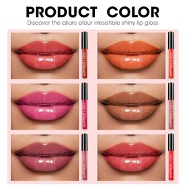 AZEN Paquete de 100 brillos de labios a granel, brillo de labios brillante para mujeres y niñas con ricos colores variados