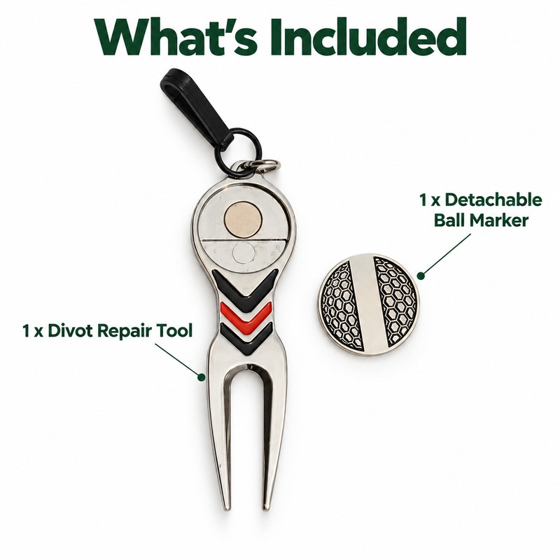 Golf Divot Repair Tool for Green Care – Aluminum Alloy