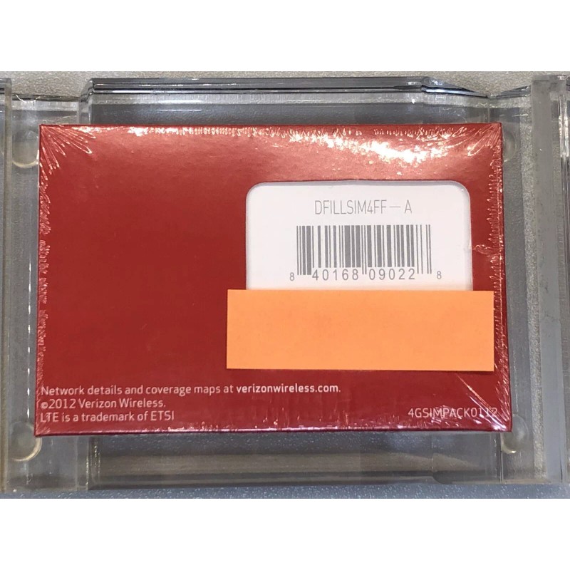 Verizon 4G LTE 4FF Nano SIM Card - 1 Pack
