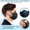 100 Pack Disposable Face Masks, 3 Layer Filter Protection Black