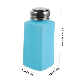 Mobestech 2pcs Press Down Static Alcohol Pump Bottles Refillable Empty Dispensers for Industrial and Beauty Use Effortless Liquid Dispensing with User Friendly Design