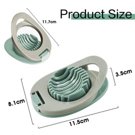 2 Pack Egg Slicer with Stainless Steel Wire Egg Slicer, Multifunctional Egg Cutter for Evenly Slicing Boiled Eggs Ham Banana and Strawberry,Egg Piercer,Egg Cutter