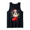 Havanese Christmas Stocking Puppy Dog Lover Holiday Tank Top
