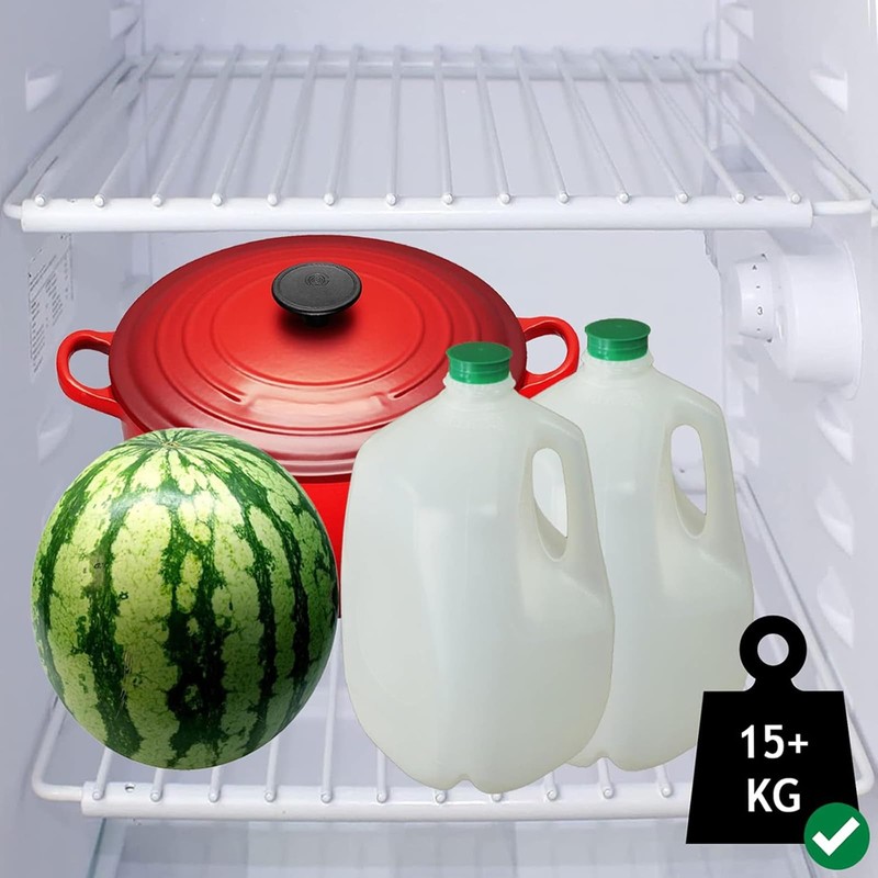 SPARES2GO Fridge Shelf compatible with Fridgemaster Refrigerator Freezer Adjustable White