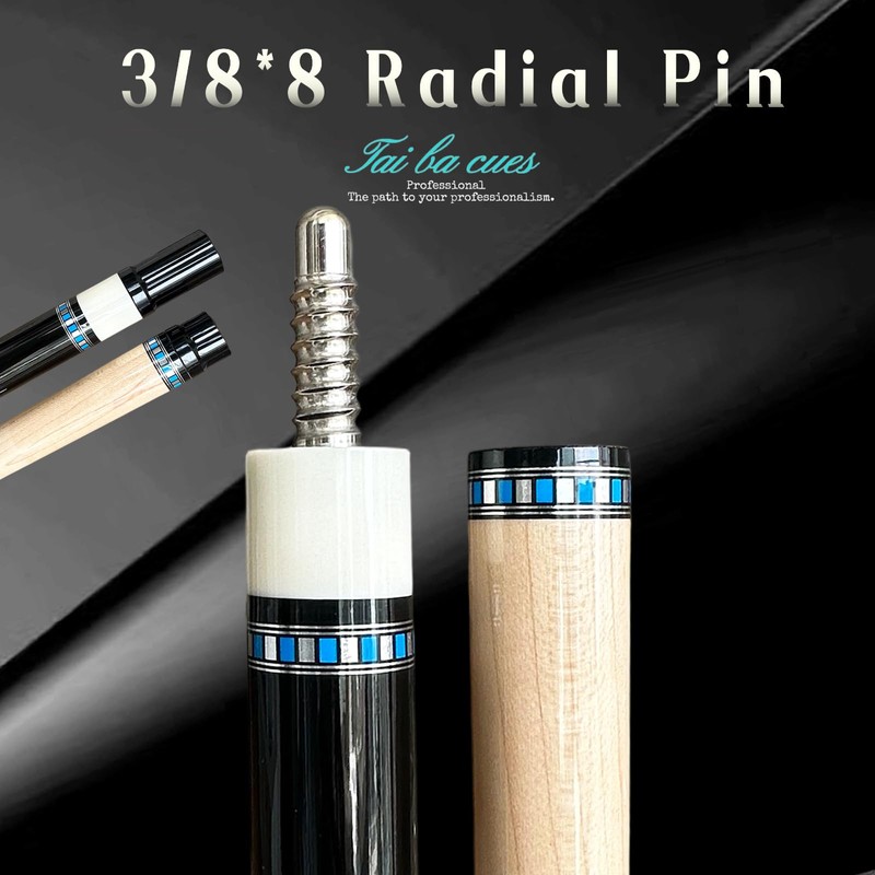 Tai ba cues Pool cue Stick with Case, Multi-Weight System,