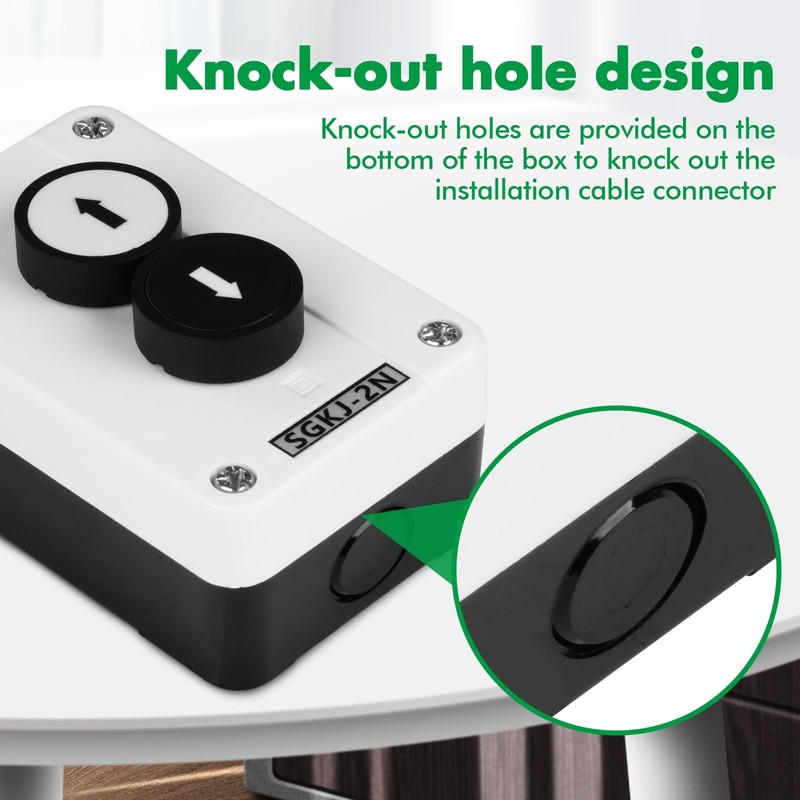 Jadeshay Push Button Switch, Waterproof Momentary Push Button Switch Up