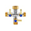 Brass Garden Hose Splitter, 3 Way Hose Splitter, Outdoor Hose