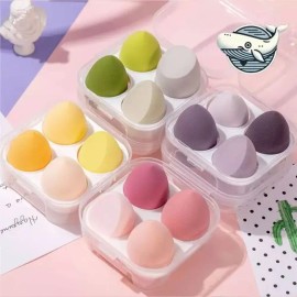 H Plus [에이치플러스몰]다채로운 물방울 퍼프 메이크업 스펀지 컬러 [옐로우] [H Plus Mall] Colorful Water Drop Puff Makeup Sponge [Yellow]