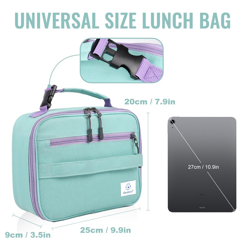 Genteen Lunch Box Kids,Insulated Lunch Bag Kids Boys Girls,Soft Bag