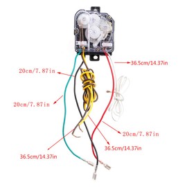 Pinhaijing 6-Wire Washing Machine Timer 90 Degree Central Hole Distance 68mm Switch Shaft